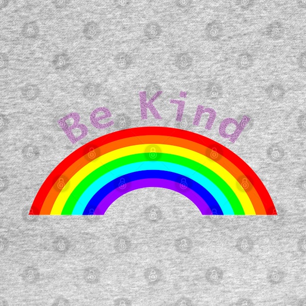 Purple Be Kind Rainbow of Kindness by ellenhenryart